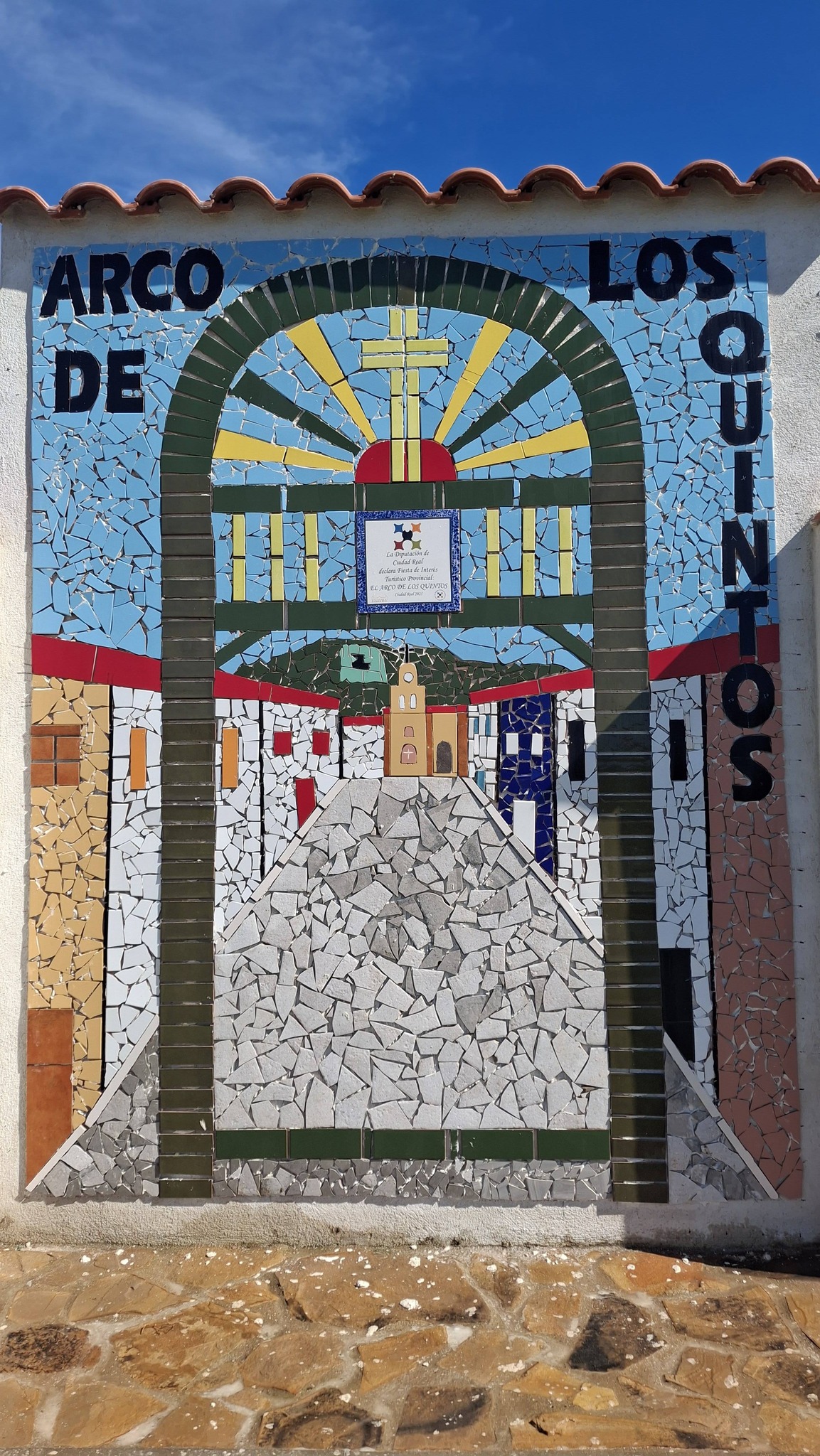 Se ha reactivado la creación de mosaicos frente al centro de salud