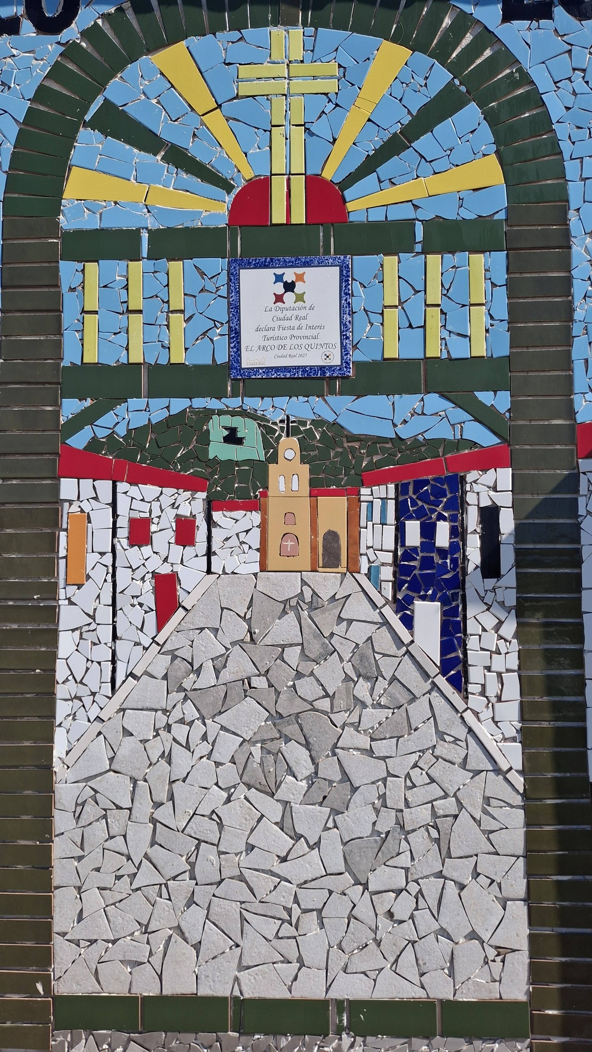 Se ha reactivado la creación de mosaicos frente al centro de salud